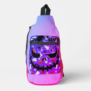 Halloween, Hekserij Print Cut Naaien Sling Bag