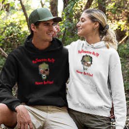 Halloween Hell Never Beter Dames Ghostface Skull Hoodie