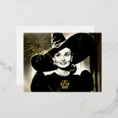 Halloween Hepburn Heks Project WILF Folie Feestdagen Briefkaart (Voorkant / Achterkant)