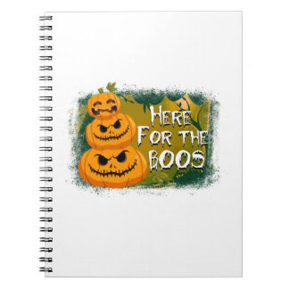 Halloween Here For The Boos Birthday Notitieboek