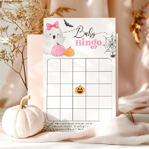 Halloween herfst baby shower bingo spel
