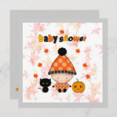 Halloween Herfst Baby shower Kaart (Voorkant / Achterkant)