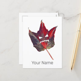 Halloween herfst bladeren blad Herfst Thanksgiving Feestdagenkaart