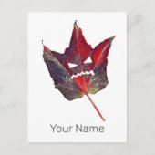 Halloween herfst bladeren blad Herfst Thanksgiving Feestdagenkaart (Voorkant)