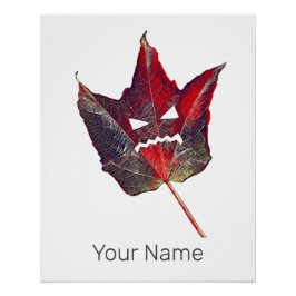 Halloween herfst bladeren blad Herfst Thanksgiving Perfect Poster