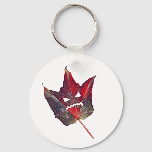 Halloween herfst bladeren blad Herfst Thanksgiving Sleutelhanger (Voorkant)