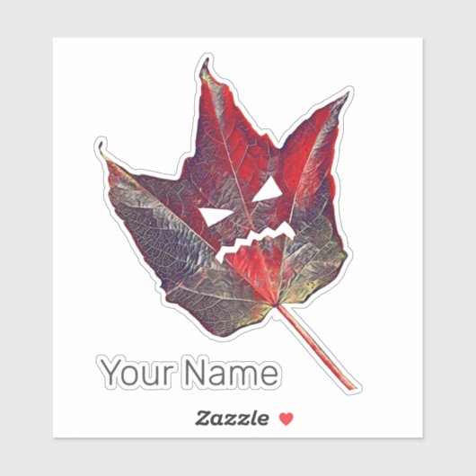 Halloween herfst bladeren blad Herfst Thanksgiving Sticker (Vel)