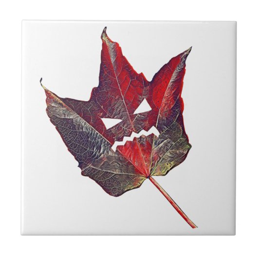 Halloween herfst bladeren blad Herfst Thanksgiving Tegeltje (Voorkant)