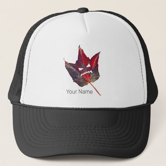 Halloween herfst bladeren blad Herfst Thanksgiving Trucker Pet (Voorkant)