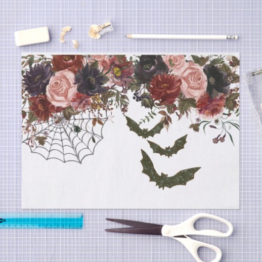 Halloween Herfst Bloemen Waterverf Tissuepapier (Craft)