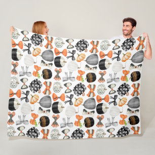 Halloween herfst boog waterverf patroon pompoen Pi Fleece Deken