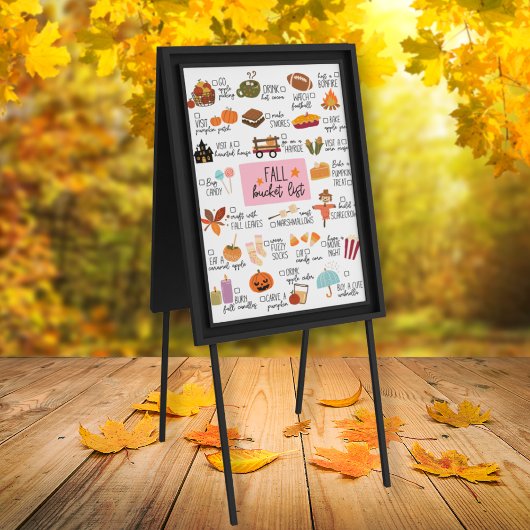 Halloween Herfst Bucket List | Herfstelementen Poster
