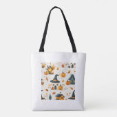 Halloween herfst canvas tas (Achterkant)