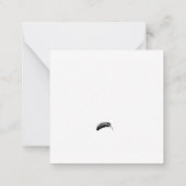 Halloween/Herfst Flat Note Kaart Notitiekaartje (Achterkant)