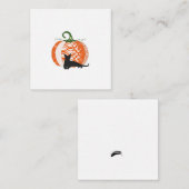 Halloween/Herfst Flat Note Kaart Notitiekaartje (Voorkant / Achterkant)
