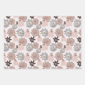 Halloween Herfst Floral Pastel gekleurd Inpakpapier Vel (Voorkant)