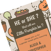 halloween herfst GESLACHT ONTHULLEN Kaart