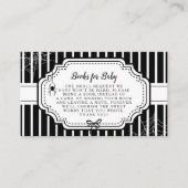 Halloween Herfst Gotische Spooky Boeken voor Baby Informatiekaartje (Voorkant)