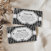 Halloween Herfst Gotische Spooky Boeken voor Baby Informatiekaartje