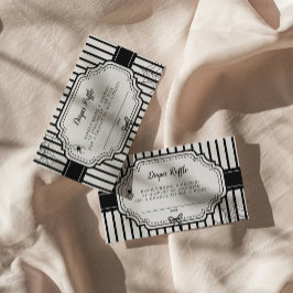 Halloween Herfst Gotische Spooky Luier Raffle Informatiekaartje