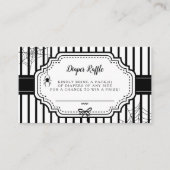 Halloween Herfst Gotische Spooky Luier Raffle Informatiekaartje (Voorkant)