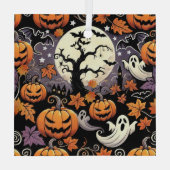 Halloween/Herfst/Herfst Glas Ornament (Achterkant)