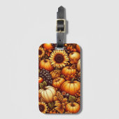 Halloween/Herfst/Herfst/pompoen Bagagelabel (Voorkant (verticaal))