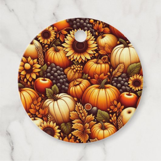 Halloween/Herfst/Herfst/pompoen Bedankjes Labels (Voorkant)