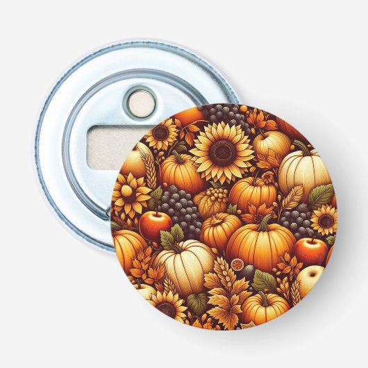 Halloween/Herfst/Herfst/pompoen Button Flesopener (Voorkant)