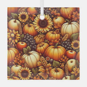 Halloween/herfst/herfst/pompoen Glas Ornament