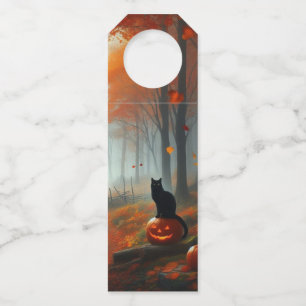 Halloween/herfst/herfst/pompoen/kat flessenhanger