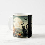 Halloween/Herfst/ Herfst/pompoen/kat Koffiemok (Voorkant links)