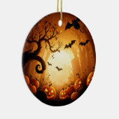 Halloween/herfst/Herfst/Pompoen Keramisch Ornament (Rechts)