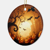 Halloween/herfst/Herfst/Pompoen Keramisch Ornament (Links)