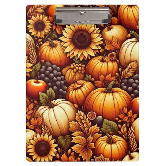 Halloween/Herfst/Herfst/pompoen Klembord (Voorkant)