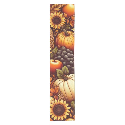 Halloween/Herfst/Herfst/pompoen Korte Tafelloper (Voorkant)