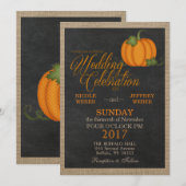 Halloween Herfst herfst pompoen land schuur bruilo Kaart (Voorkant / Achterkant)