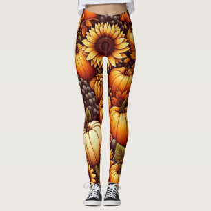 Halloween/Herfst/ Herfst/pompoen Leggings