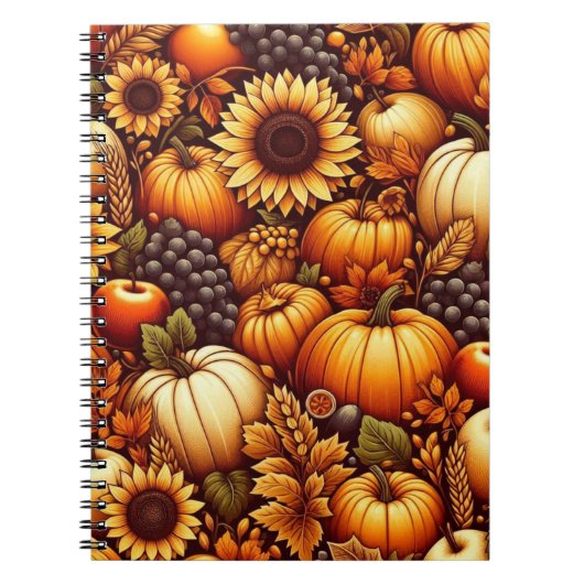 Halloween/Herfst/Herfst/pompoen Notitieboek (Voorkant)
