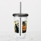 Halloween/Herfst/Herfst/pompoen/poes Acryl Drinkbeker (Rechts)