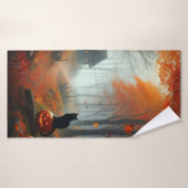Halloween/Herfst/Herfst/pompoen/poes Badhanddoek (Badhanddoek)