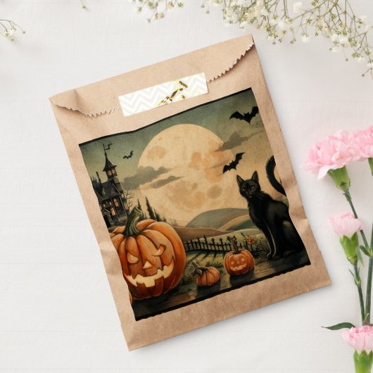 Halloween/Herfst/Herfst/pompoen/poes Bedankzakje (Gezegeld)