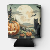 Halloween/Herfst/Herfst/pompoen/poes Blikjeskoeler (Achterkant)