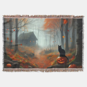Halloween/Herfst/Herfst/pompoen/poes Deken