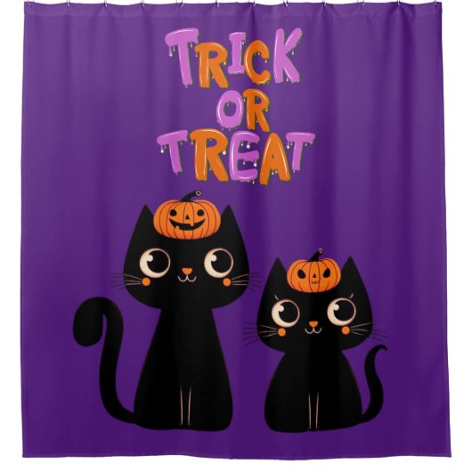 Halloween/Herfst/Herfst/pompoen/poes Douchegordijn (Voorkant)