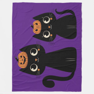 Halloween/Herfst/Herfst/pompoen/poes Fleece Deken