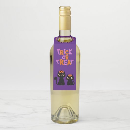 Halloween/Herfst/Herfst/pompoen/poes Flessenhanger (Op fles)