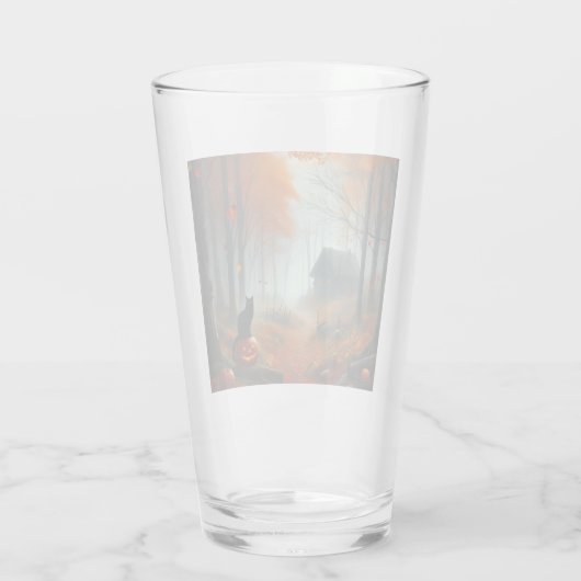 Halloween/Herfst/Herfst/pompoen/poes Glas (Achterkant)