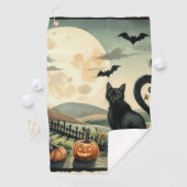 Halloween/Herfst/Herfst/pompoen/poes Golfhanddoek (Insitu)