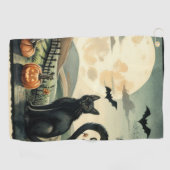 Halloween/Herfst/Herfst/pompoen/poes Golfhanddoek (Horizontaal)